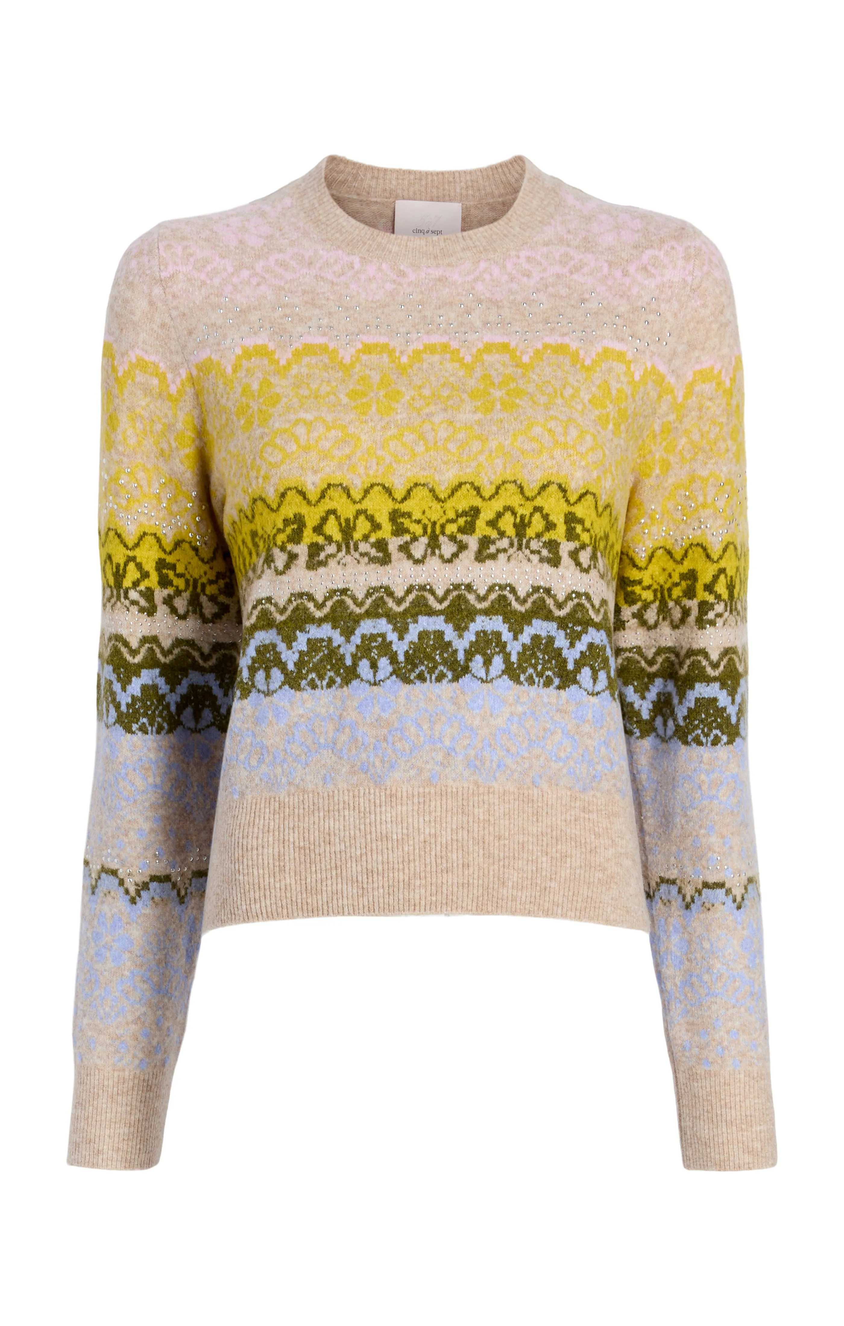 Lace Fair Isle Pullover