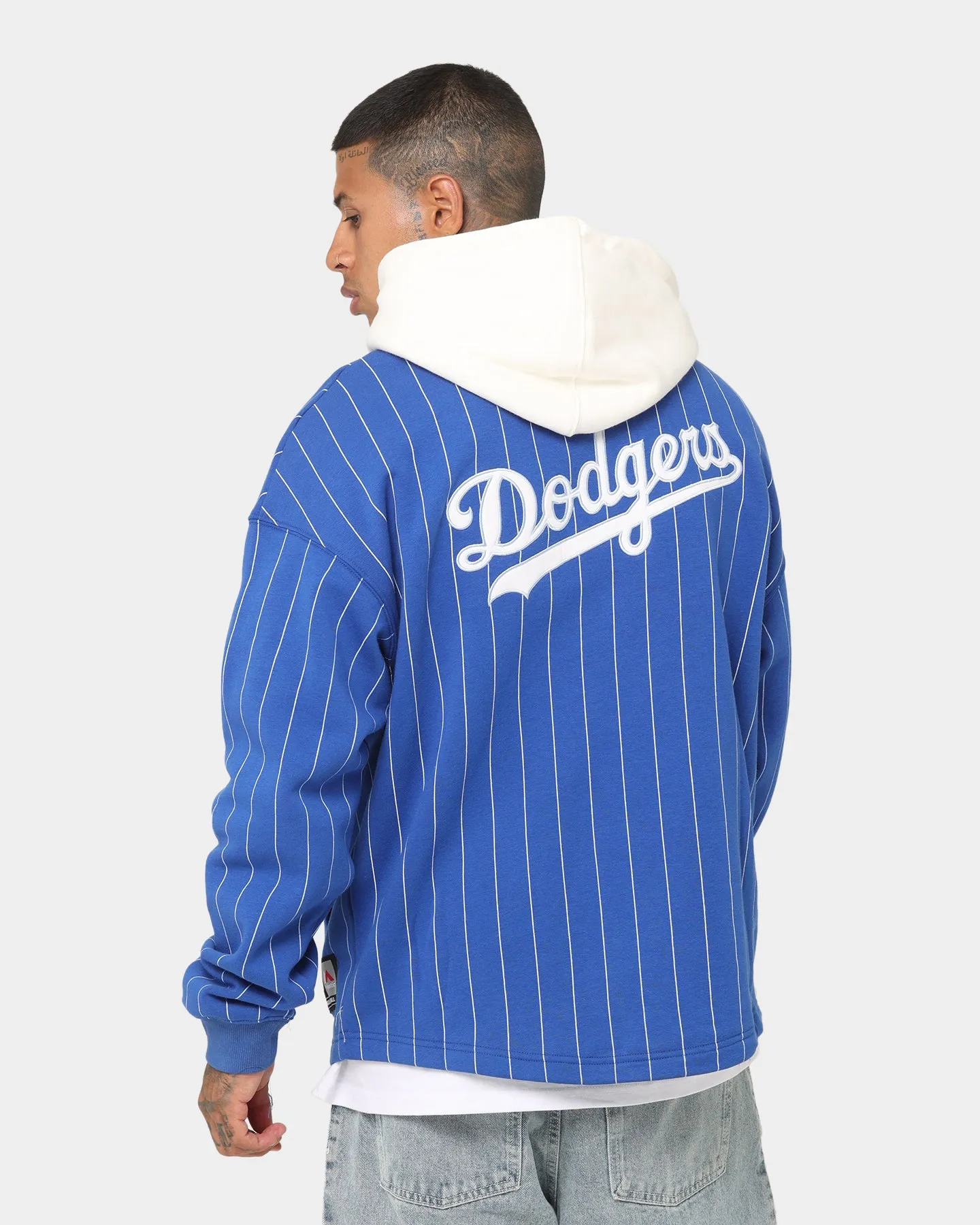 Majestic Athletic Los Angeles Dodgers Fleece Replica Hooded Jacket Galactic Cobalt