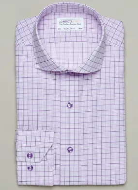 Maxwell in Pink & Purple Check Shirt