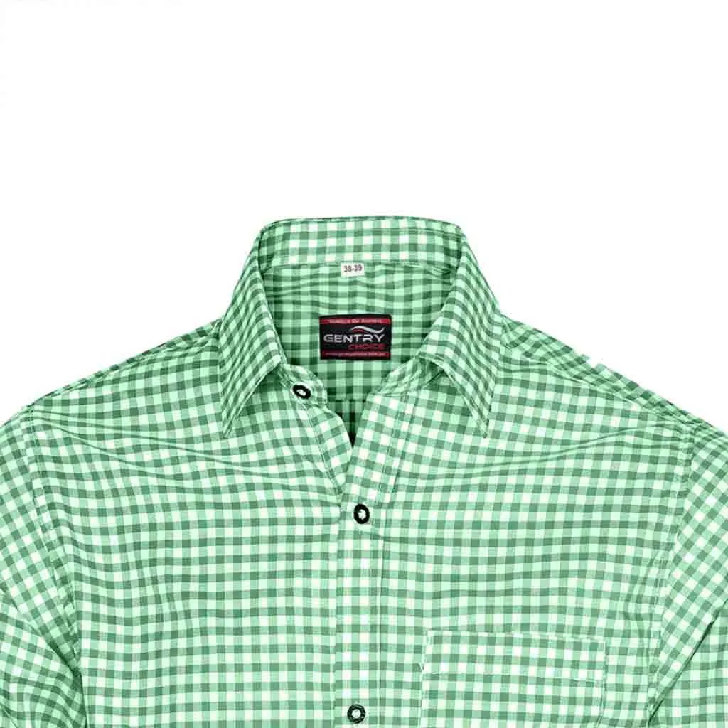 Men's Formal Dress Shirt in Green Casual Dress Shirt