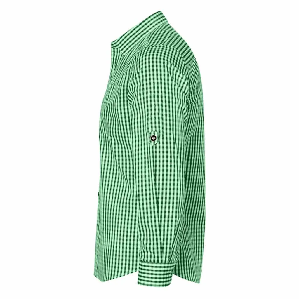 Men's Formal Dress Shirt in Green Casual Dress Shirt