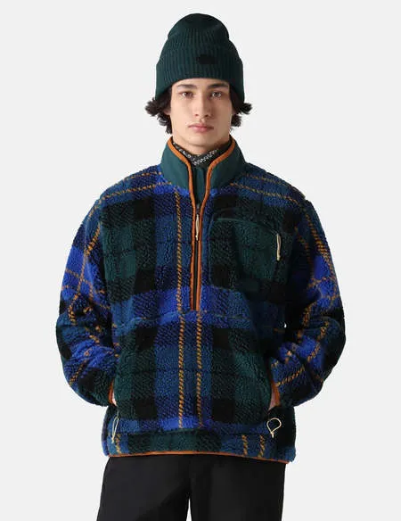 Men's The North Face |Jacquard Extreme Pile Pullover | Ponderosa Green