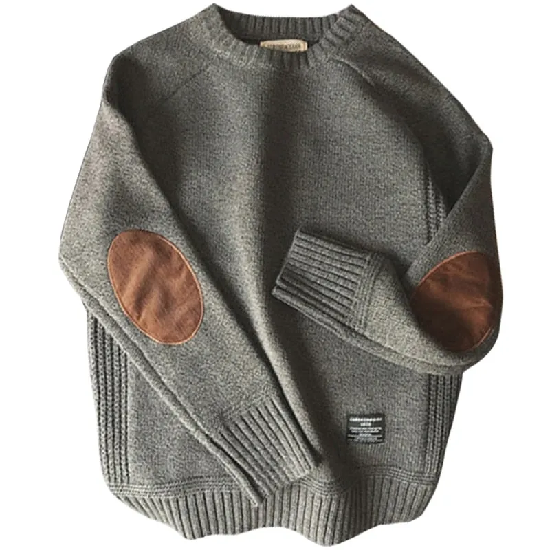 Men's Warm Winter Pullover Sweater. Casual Loose Knitwear