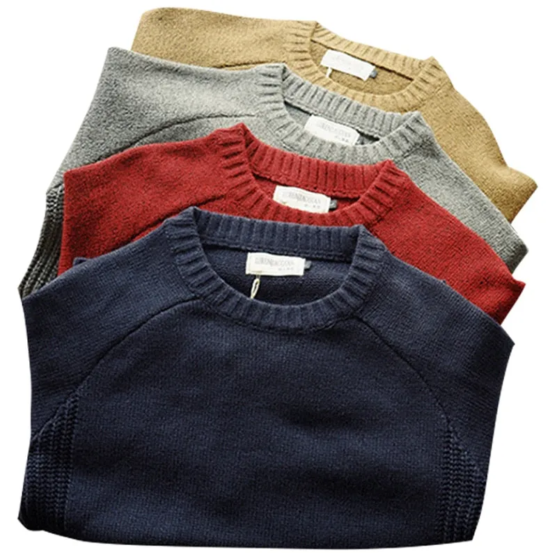 Men's Warm Winter Pullover Sweater. Casual Loose Knitwear