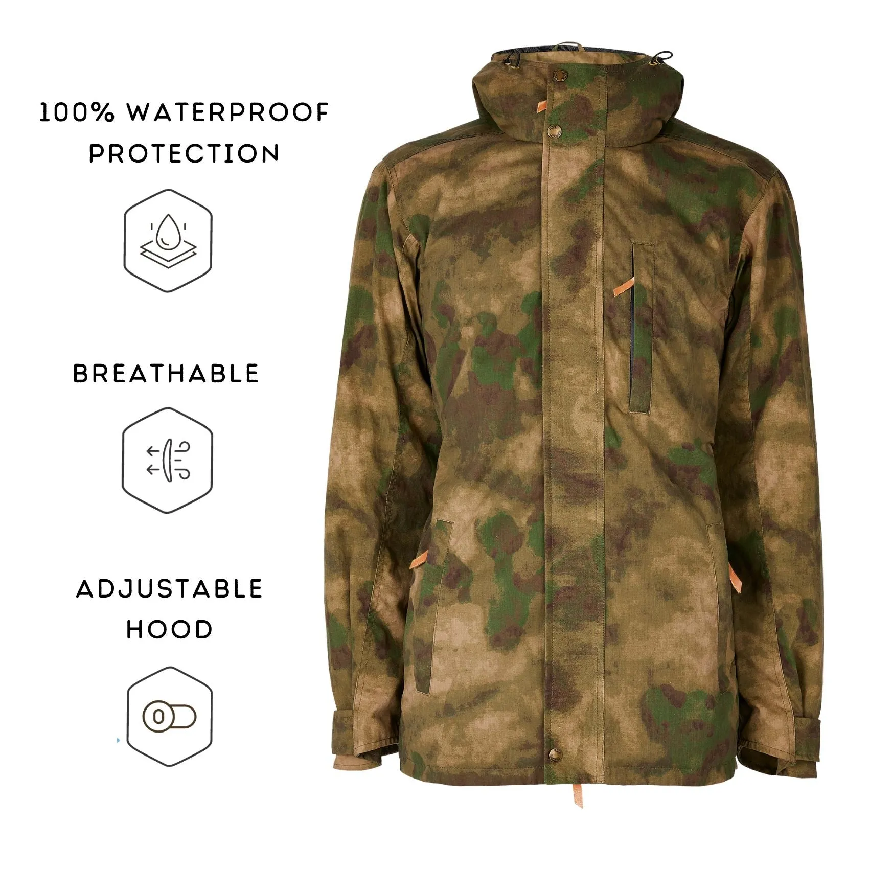 Men's Wax Jacket in Camo