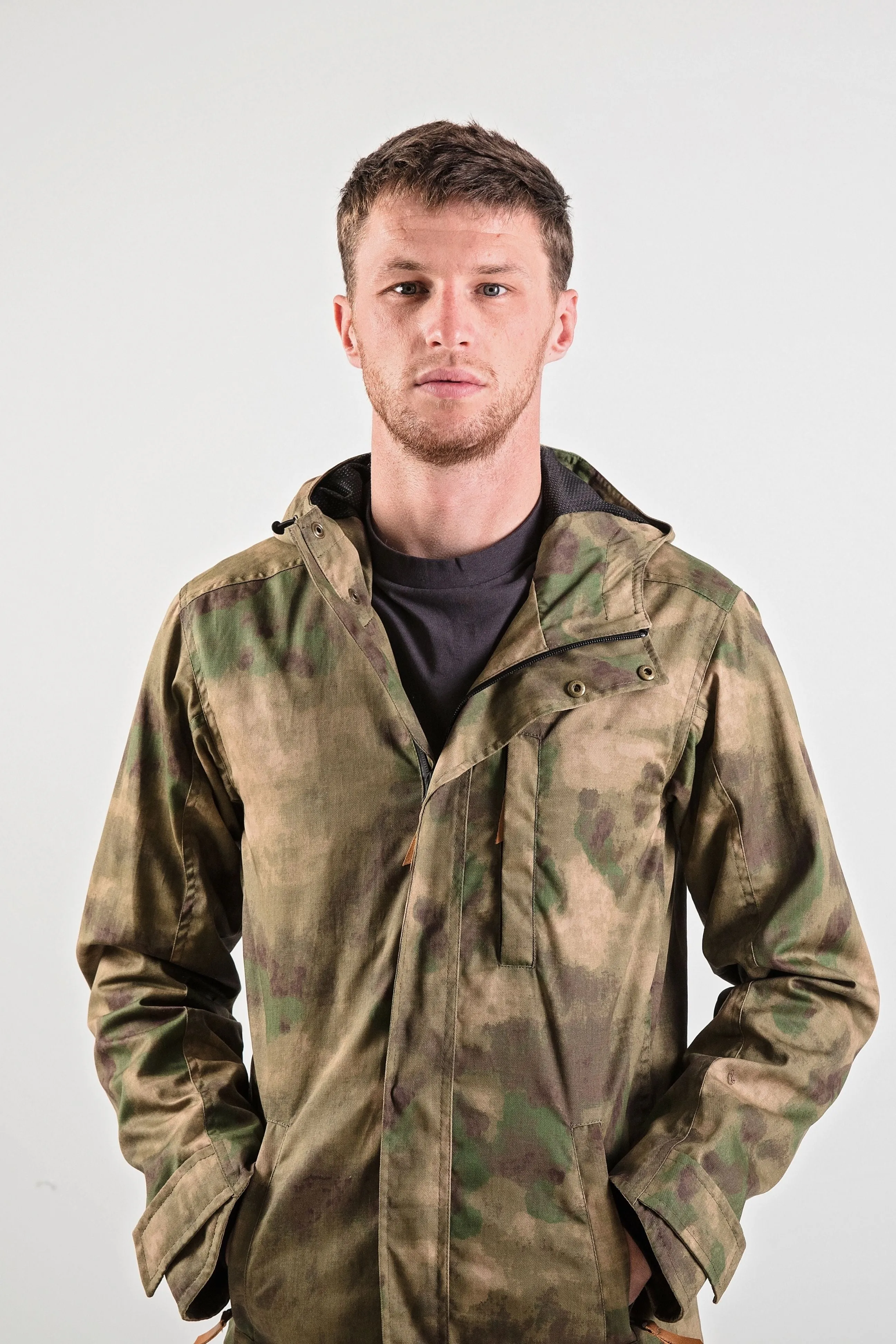 Men's Wax Jacket in Camo