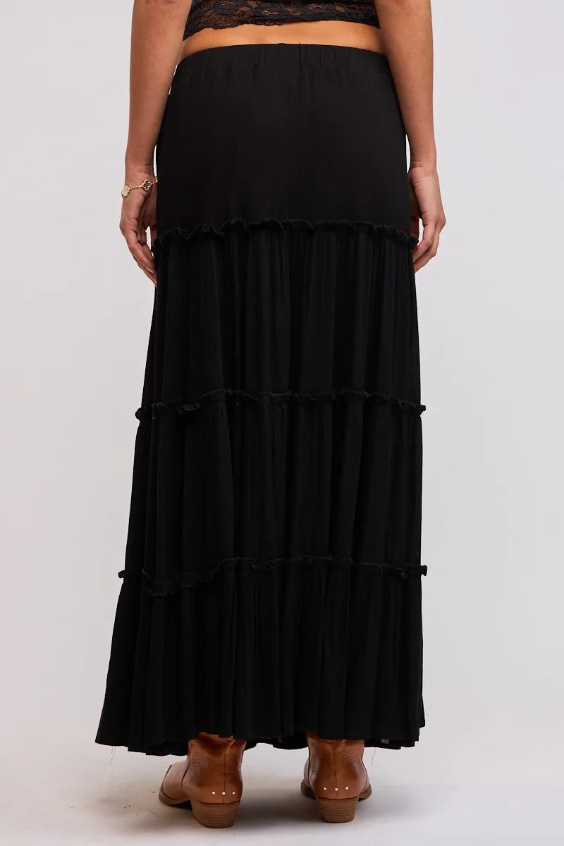 Midnight Whispers Maxi Skirt