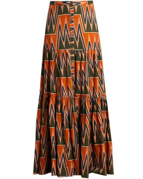 Multi Print Sundance Maxi Skirt