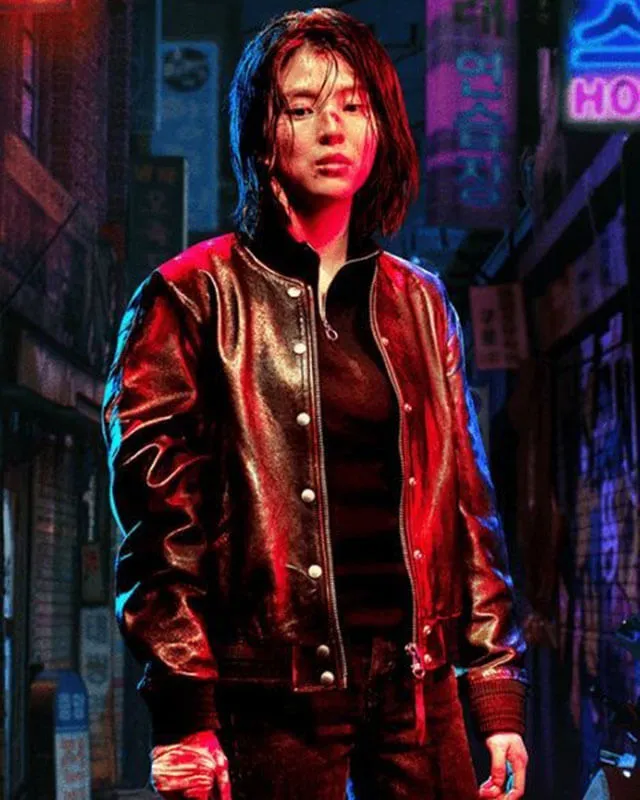 My Name Han So-Hee Leather Jacket