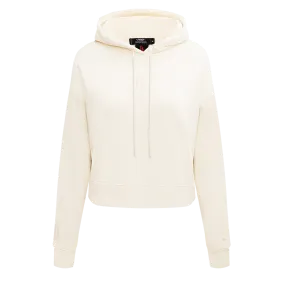 NBA HOUSTON ROCKETS NEUTRAL WOMEN'S CROPPED PO HOODIE (EGGSHELL)