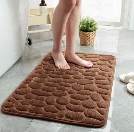 Non-Slip Embossed Bathroom Mat