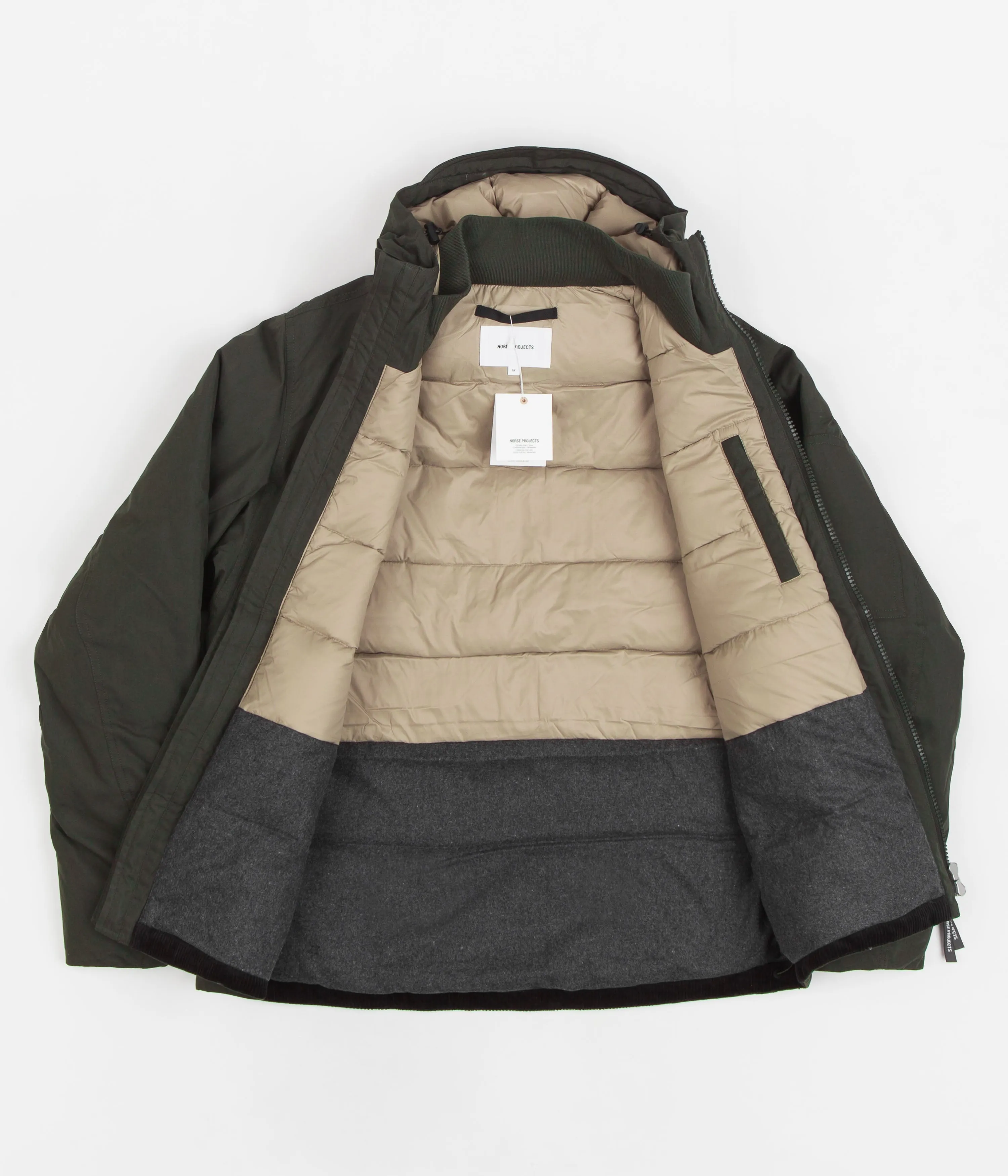 Norse Projects Fyn Down Jacket - Beech Green