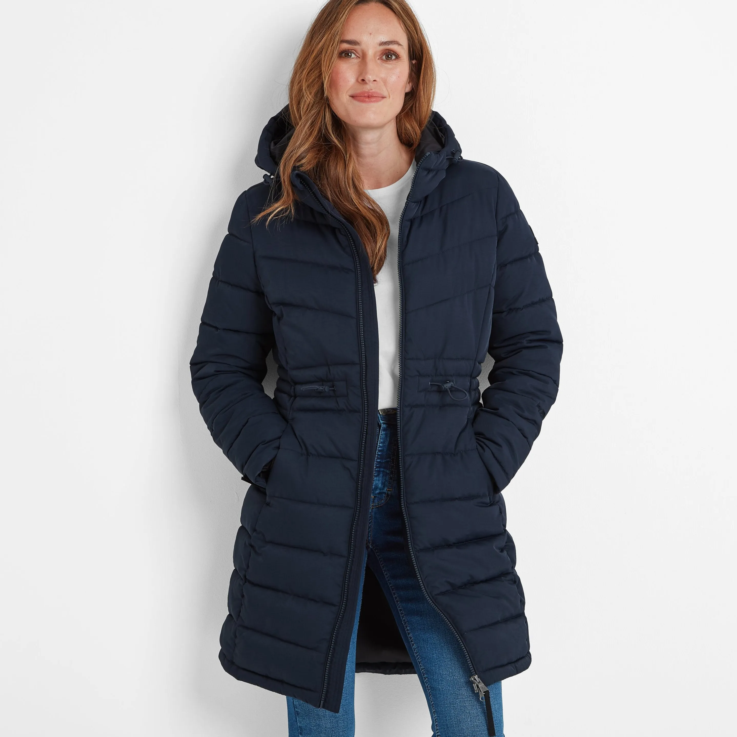 Orton Womens Padded Parka - Dark Indigo