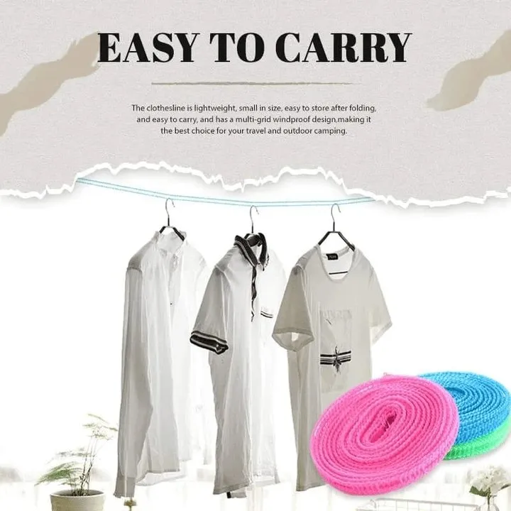 Outdoor Windproof Non-Slip Clothesline