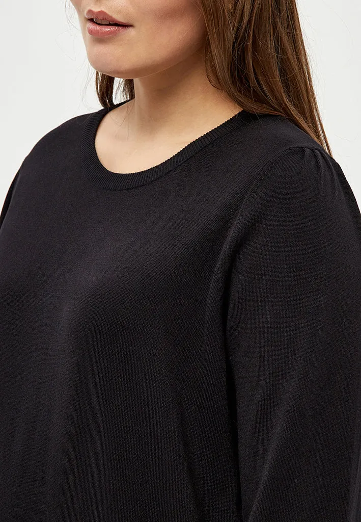 PCTana Knit Pullover Curve - Black