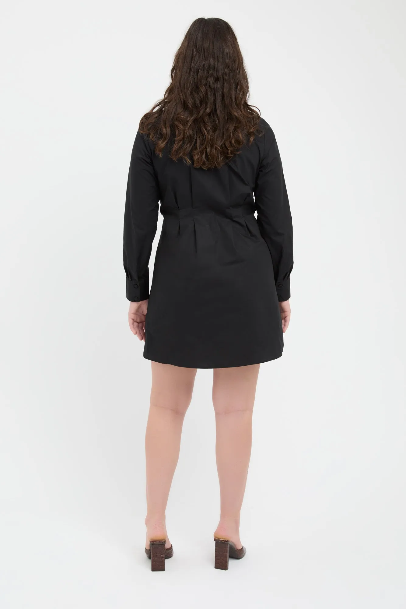 Poplin Tuck Shirt Dress