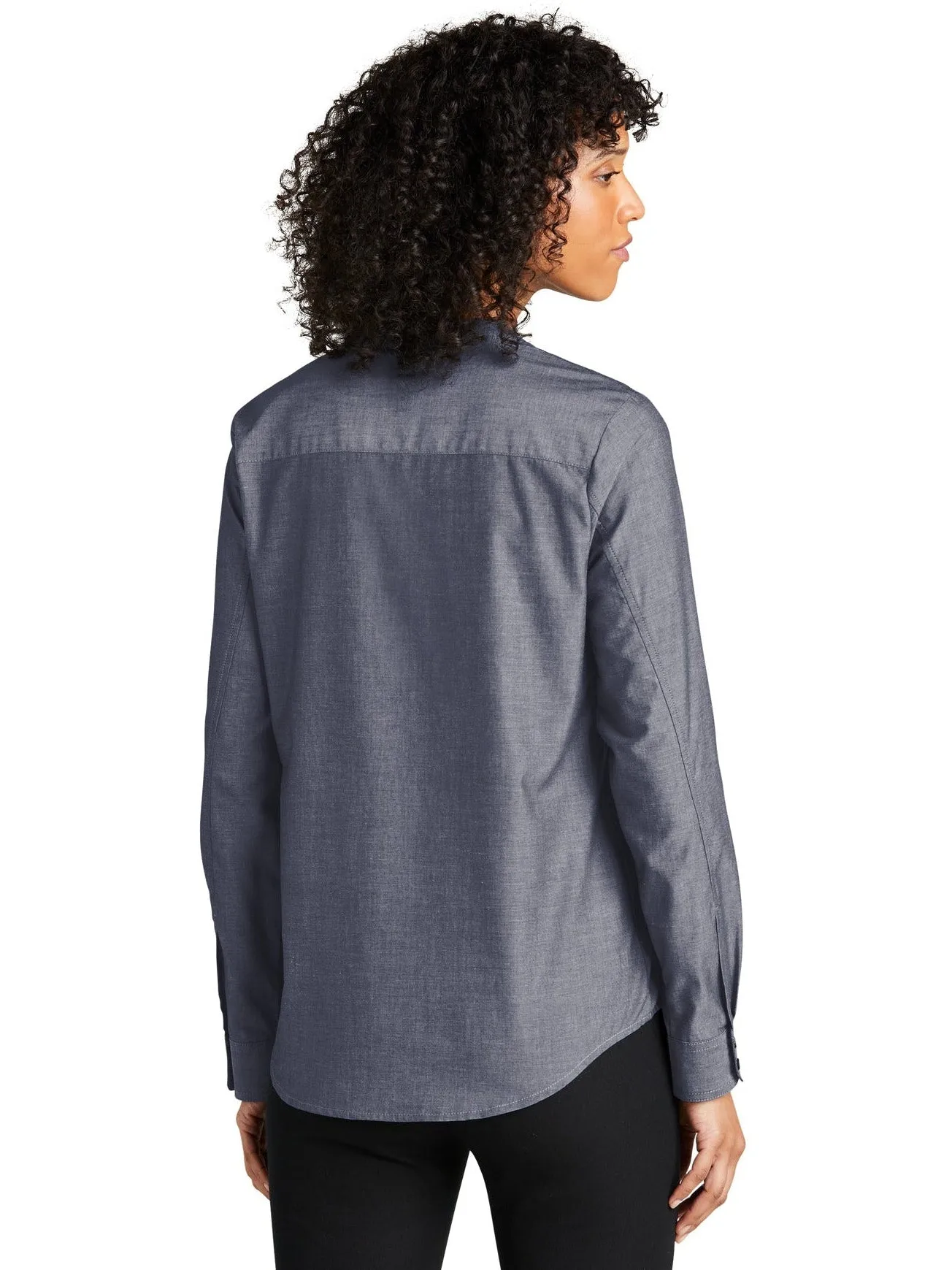 Port Authority Ladies Long Sleeve Chambray Easy Care Shirt