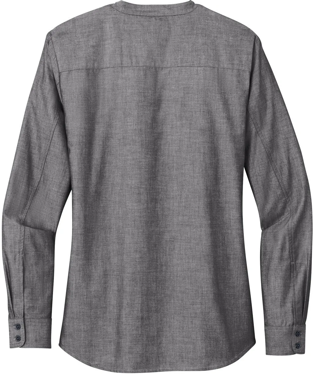 Port Authority Ladies Long Sleeve Chambray Easy Care Shirt