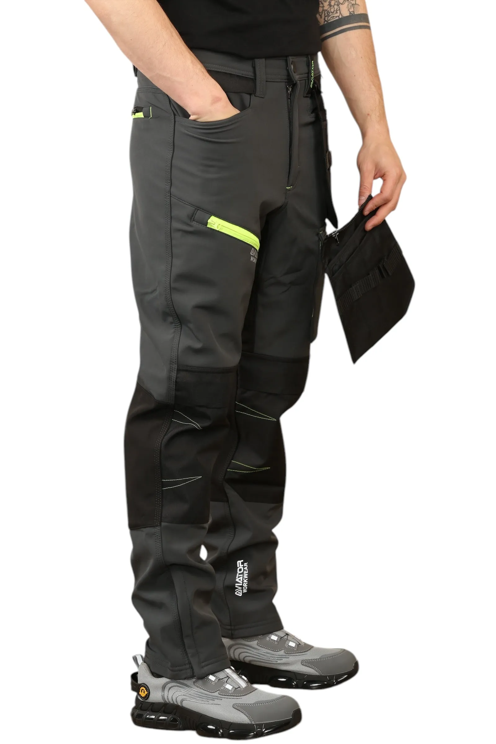 Professional Tactical Threads Strategic Men's Waterproof  Softshell cargo Workwear Trousers - Grey