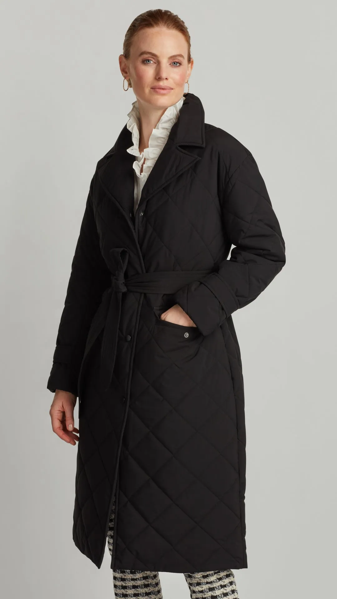 QUILTED TRENCH COAT