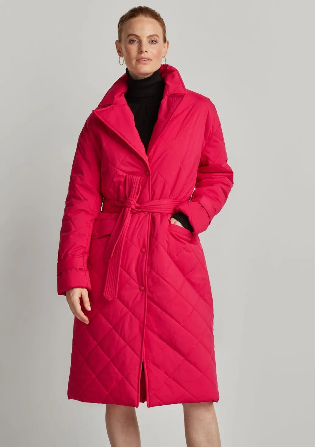 QUILTED TRENCH COAT