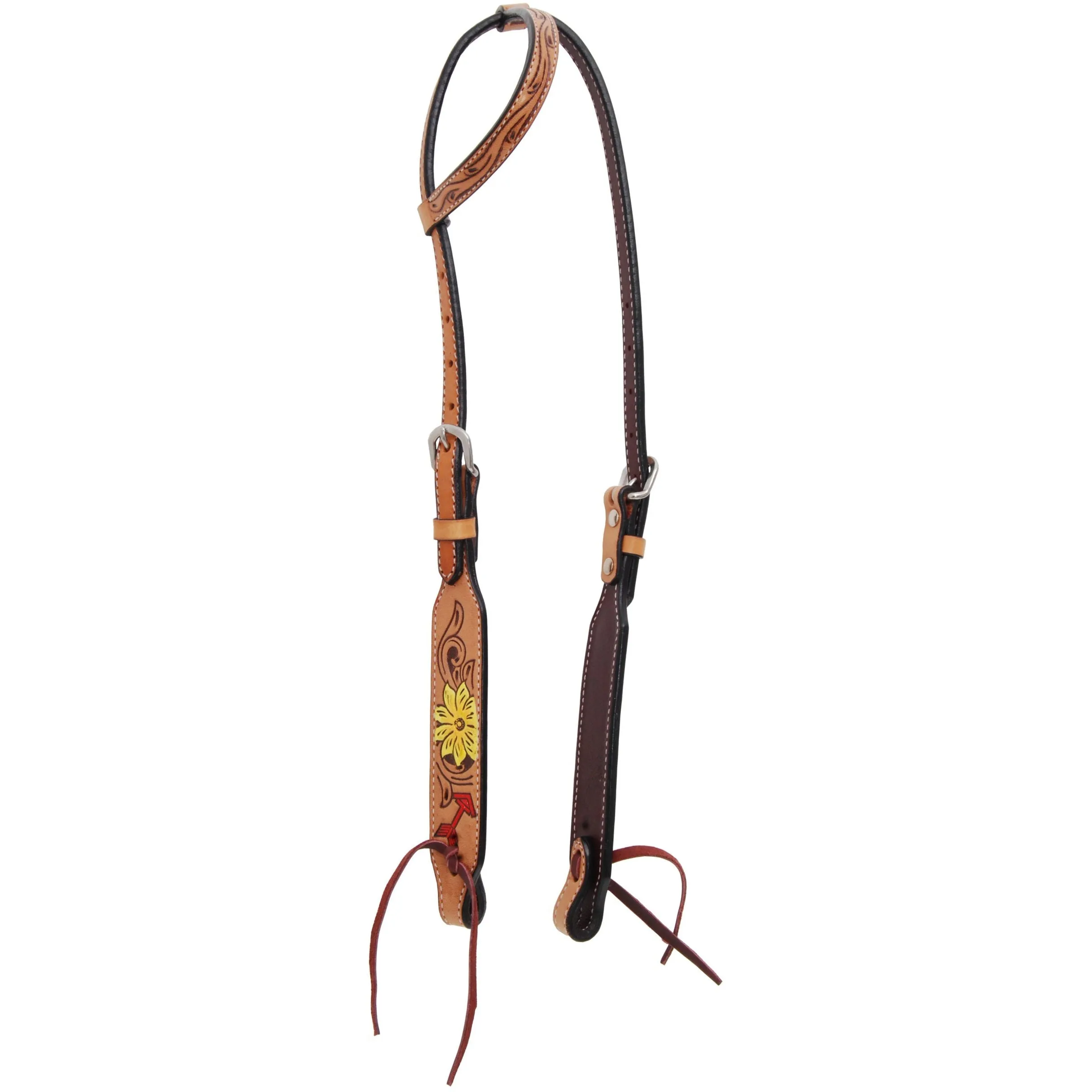 Rafter T Ranch Sunflower and Thunder Bird Single Ear Headstall