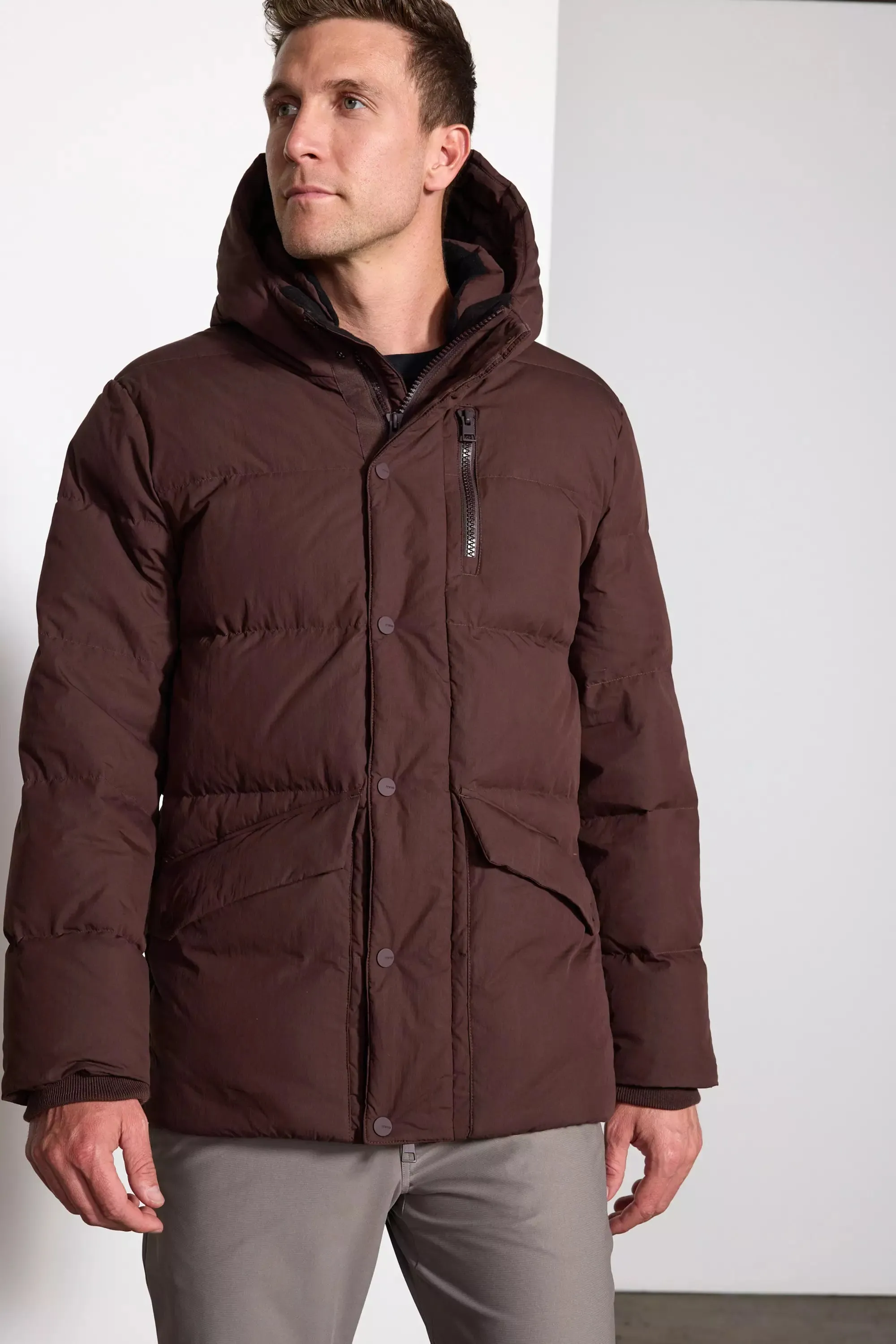 RDS Down Cargo Parka - Chocolate Brown