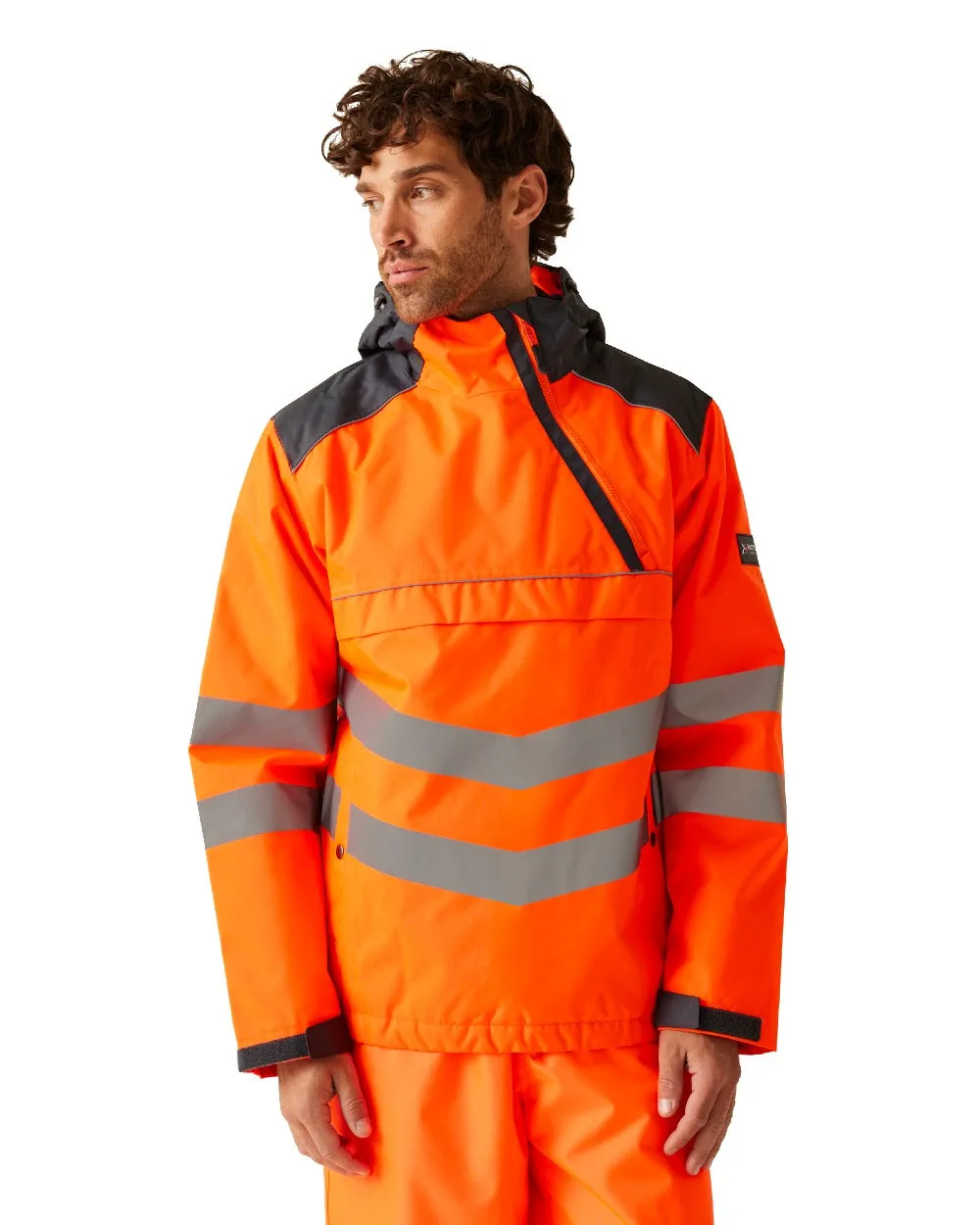 Regatta Mens Hi-Vis Waterproof Reflective Overhead Bomber Jacket