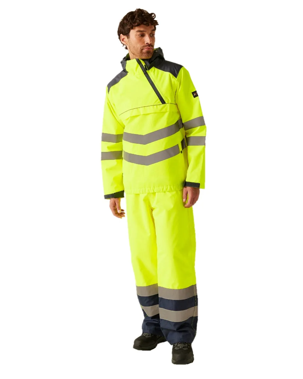 Regatta Mens Hi-Vis Waterproof Reflective Overhead Bomber Jacket