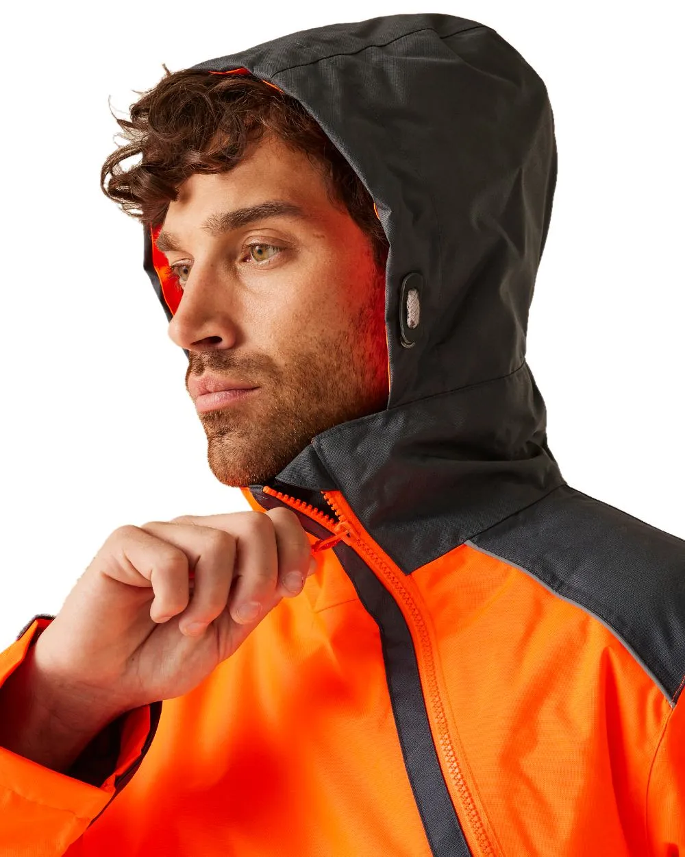 Regatta Mens Hi-Vis Waterproof Reflective Overhead Bomber Jacket