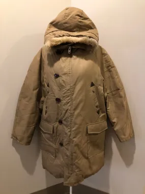 Richlu Beige Down-Filled Parka, Made in Canada