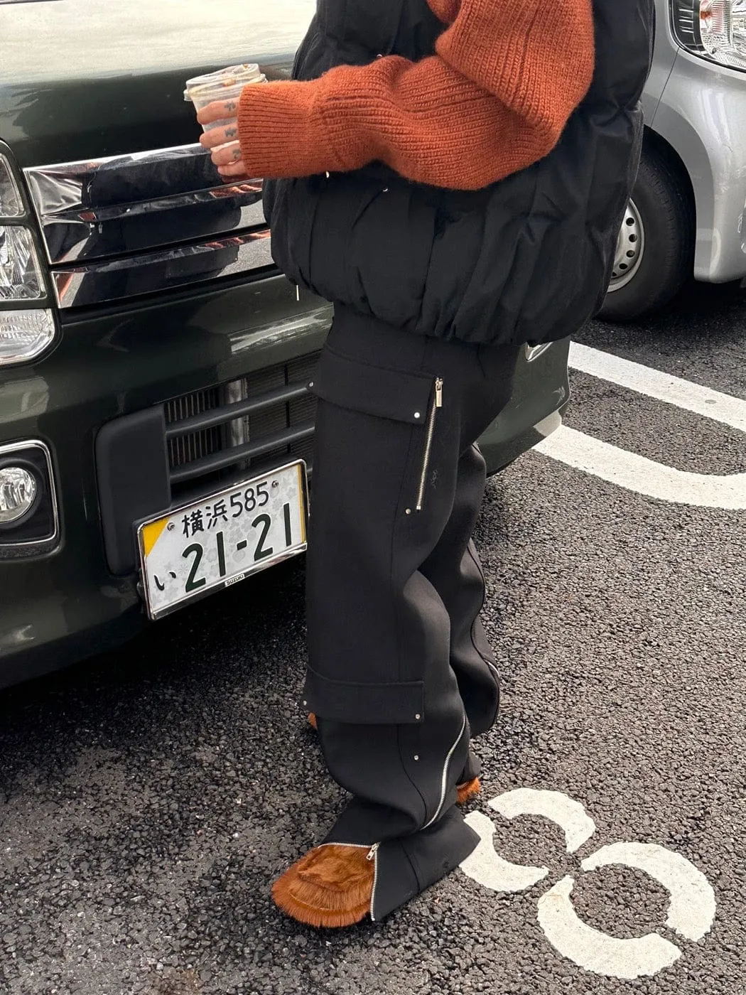 Rivet Cargo Wide Leg Pants