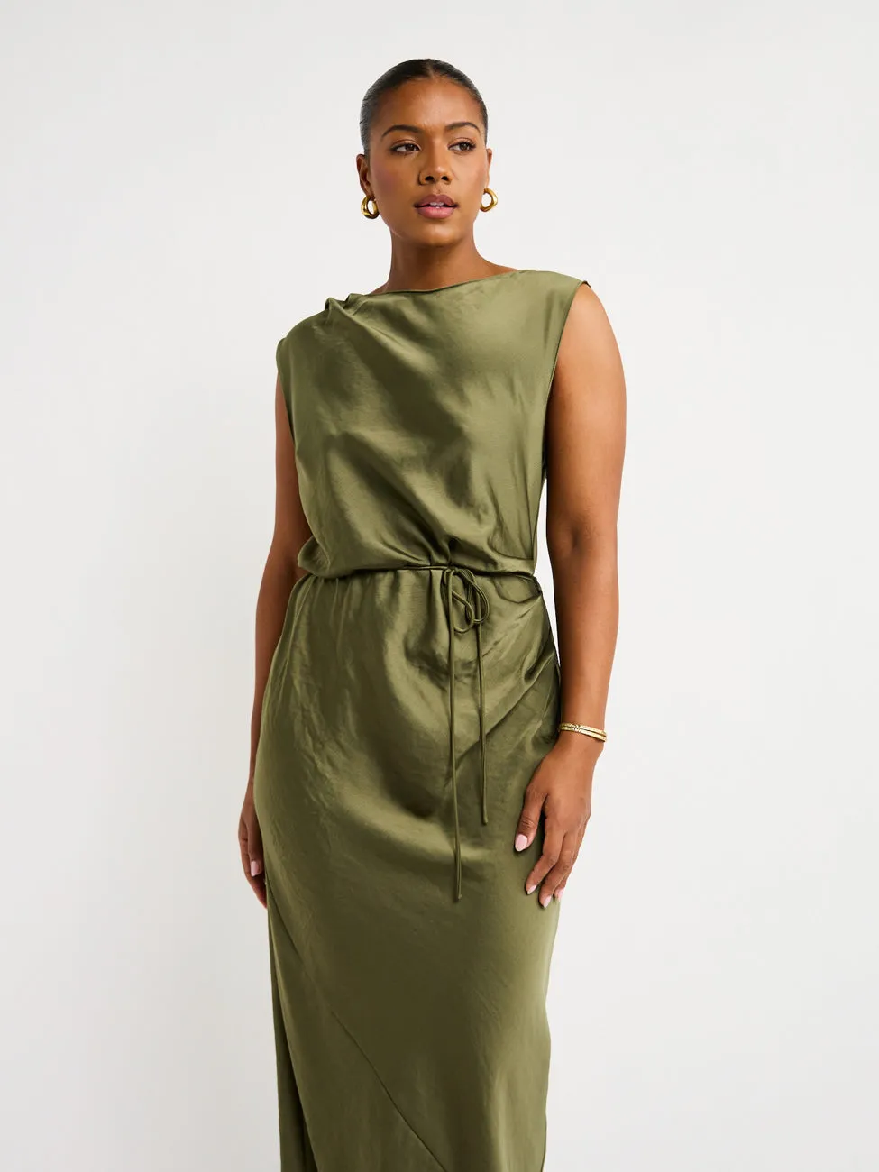 Rumer Iluka Maxi Dress in Khaki