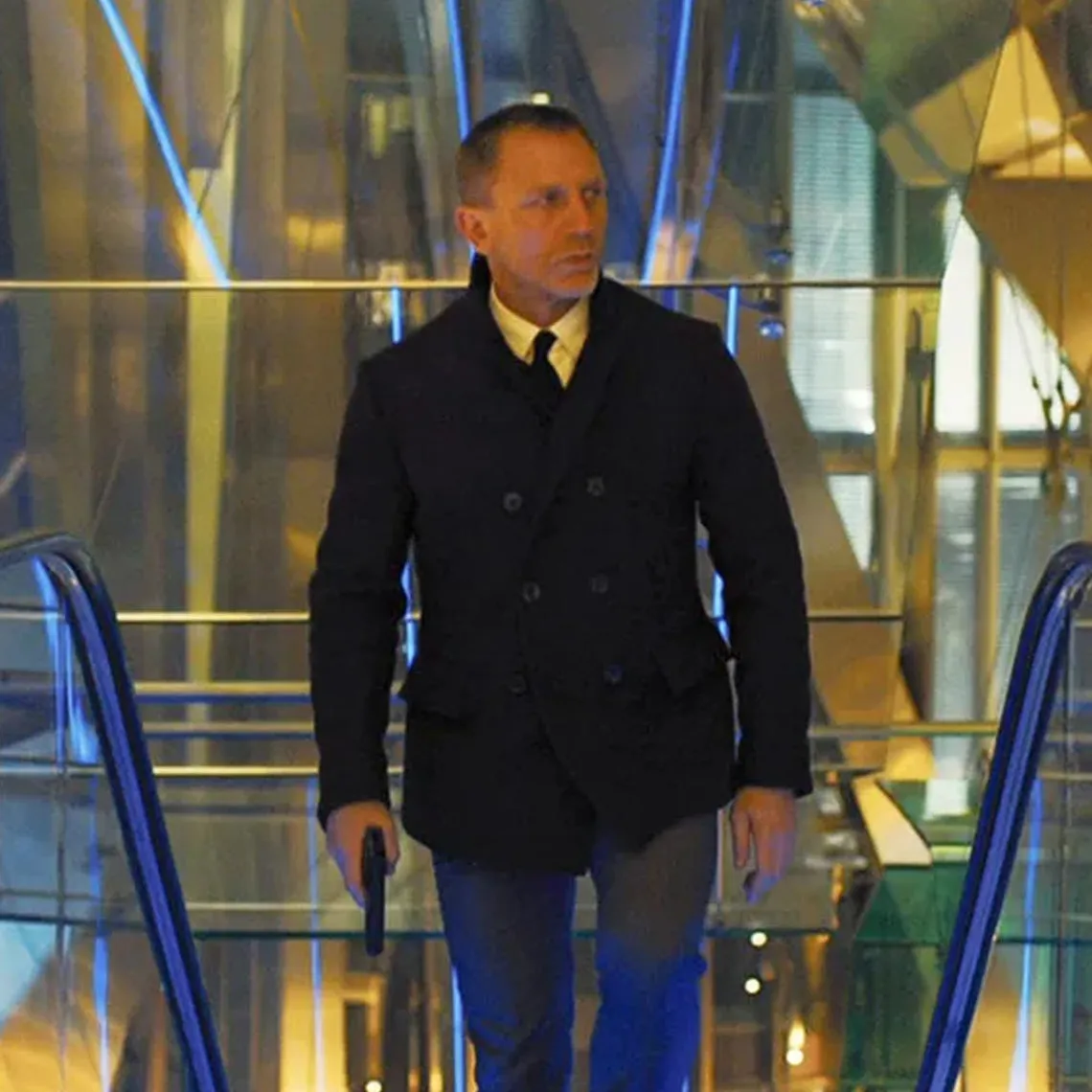 Skyfall James Bond Peacoat Black