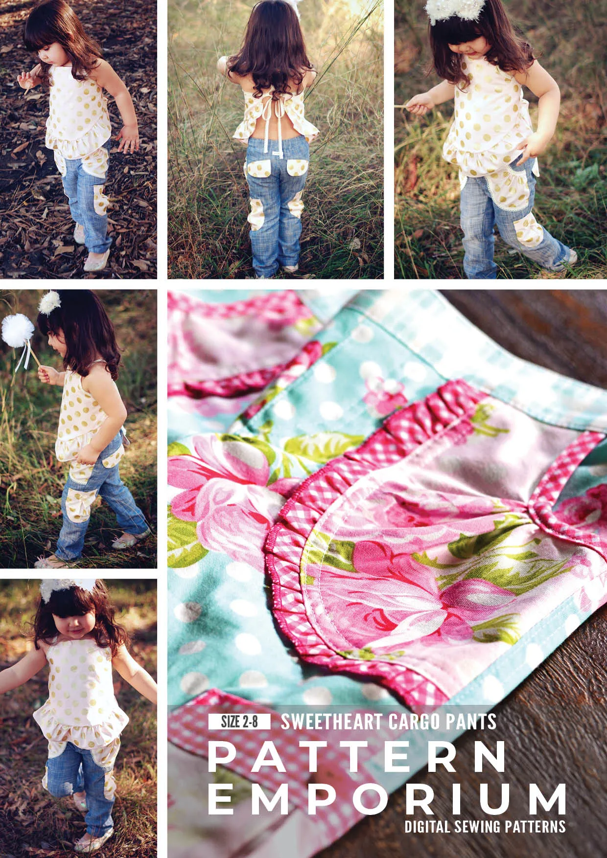 Sweetheart Cargo Pants | Girls Sewing Pattern