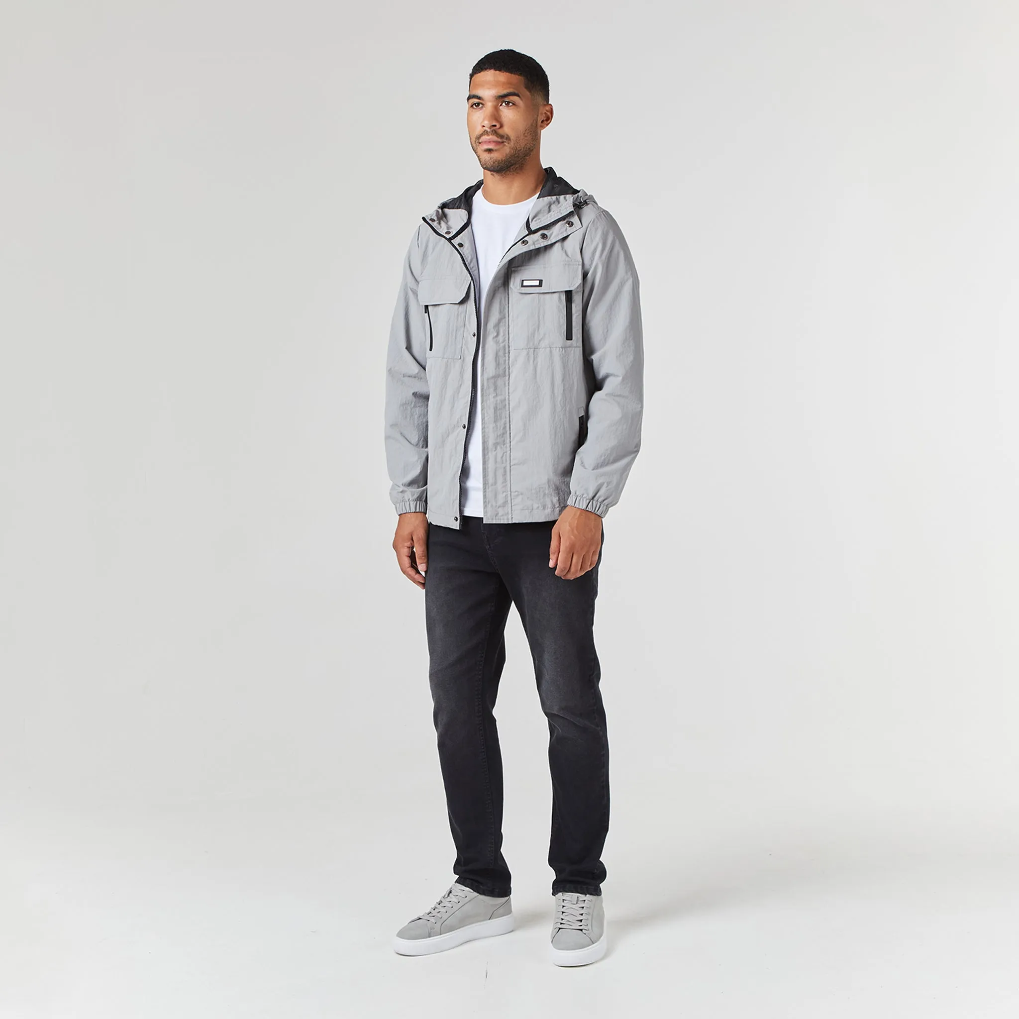 Tech Utility Jacket | Ice Grey