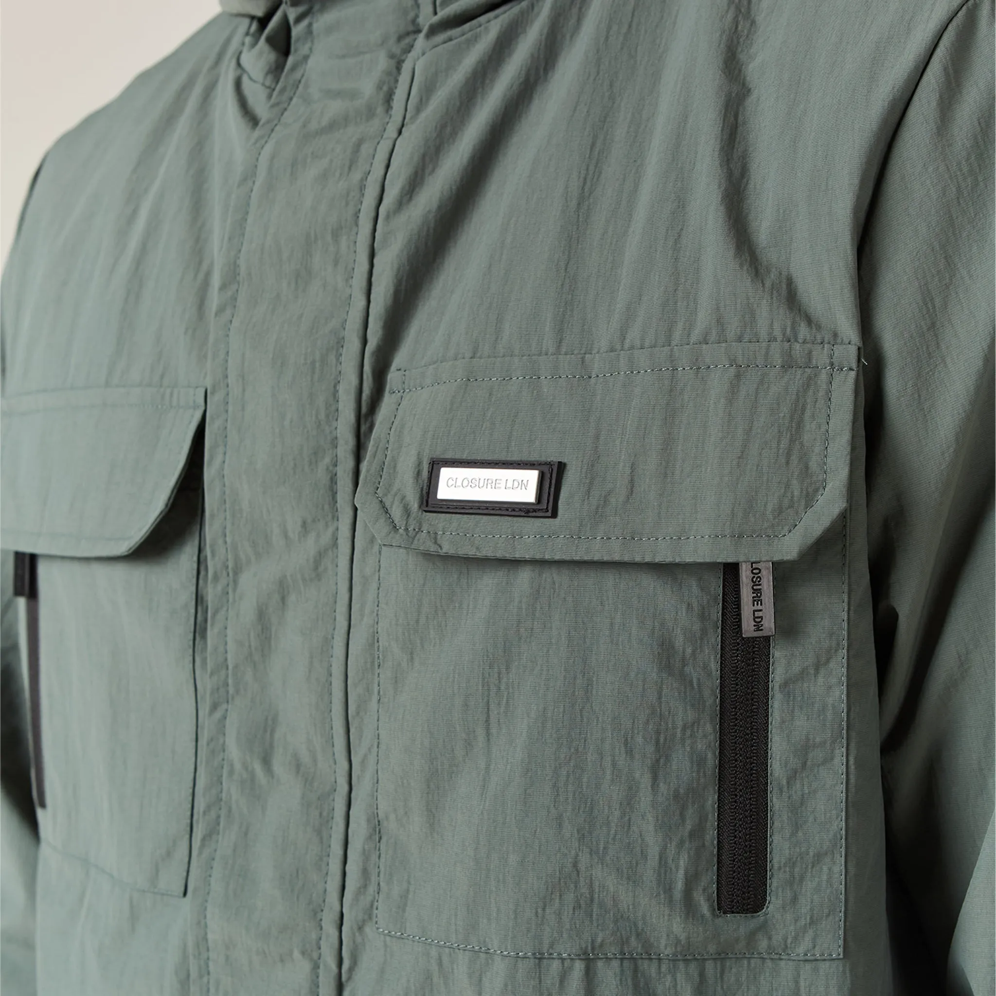 Tech Utility Jacket | Sage