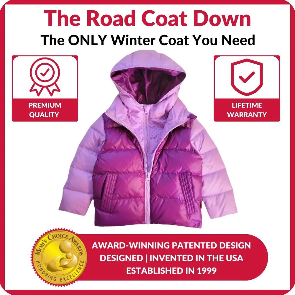 The Road Coat Down - Lilac/Plum