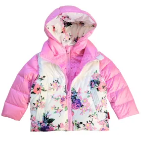 The Road Coat Down - Pink Floral