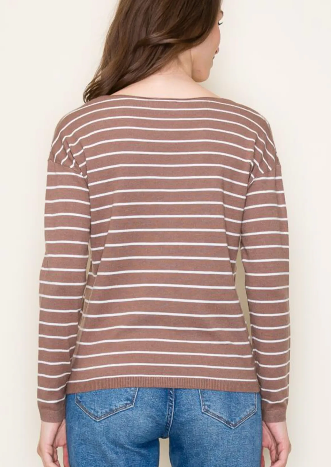 The Rosalie Striped Pullovers - 2 Colors!