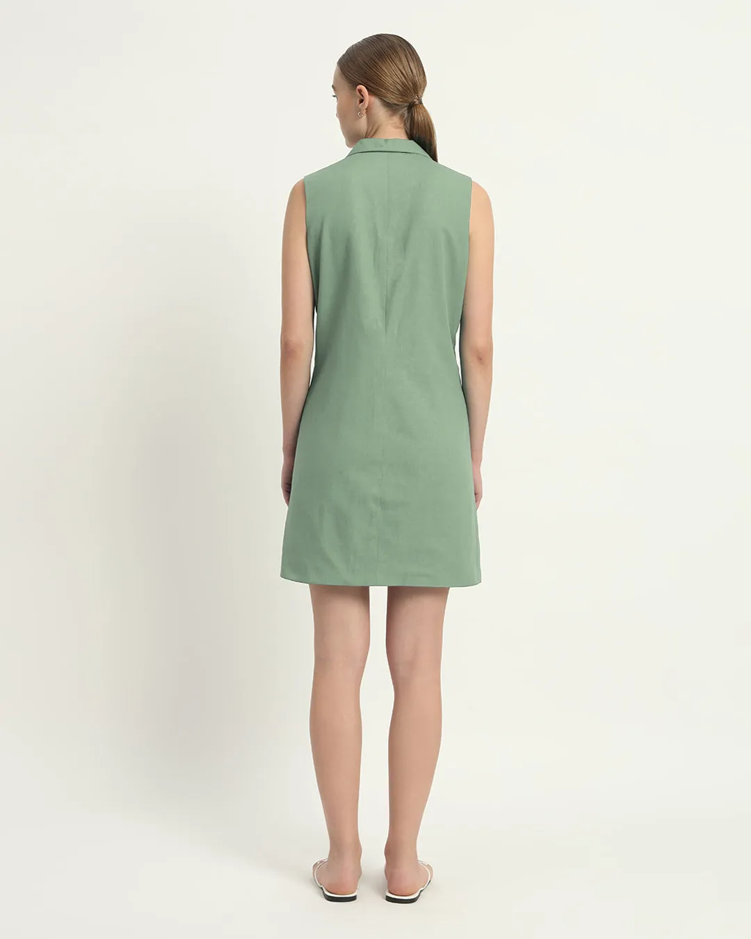 The Vernon Mint Cotton Dress