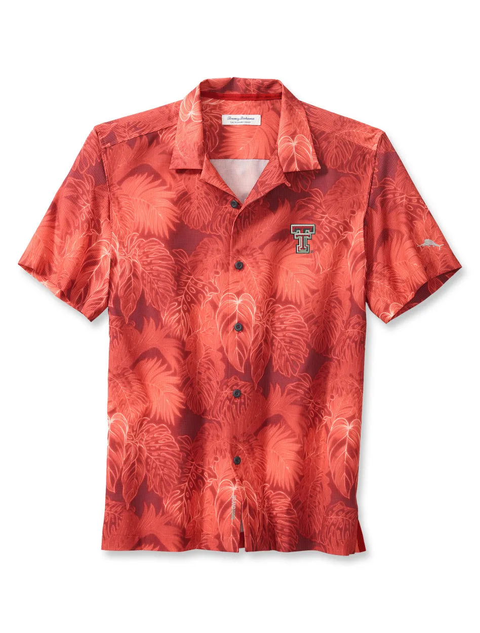 Tommy Bahama Texas Tech "Luminescent Fonds" Short Sleeve Button Down