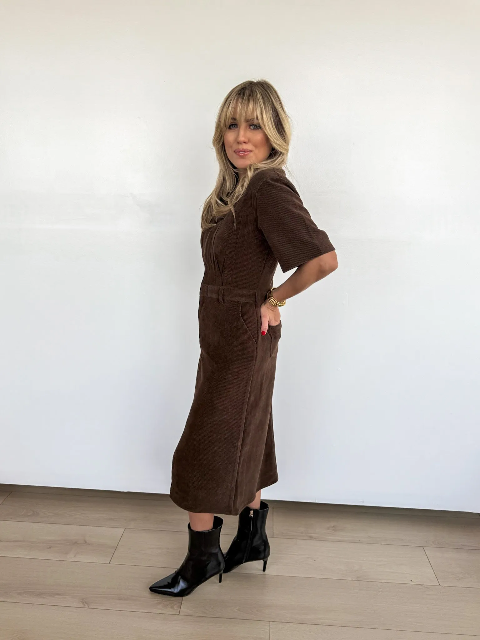 Velvet Canyon Cord Dress