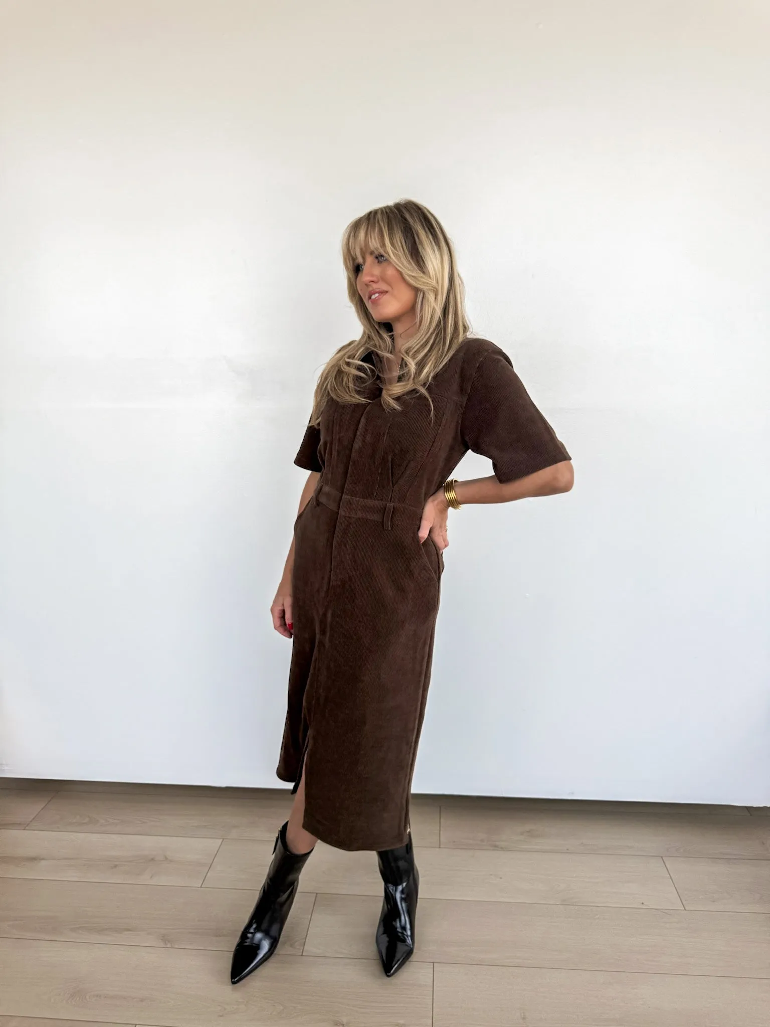 Velvet Canyon Cord Dress