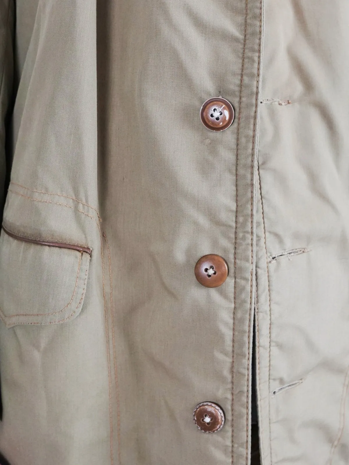 Vintage Camel Fleece Lined Jacket