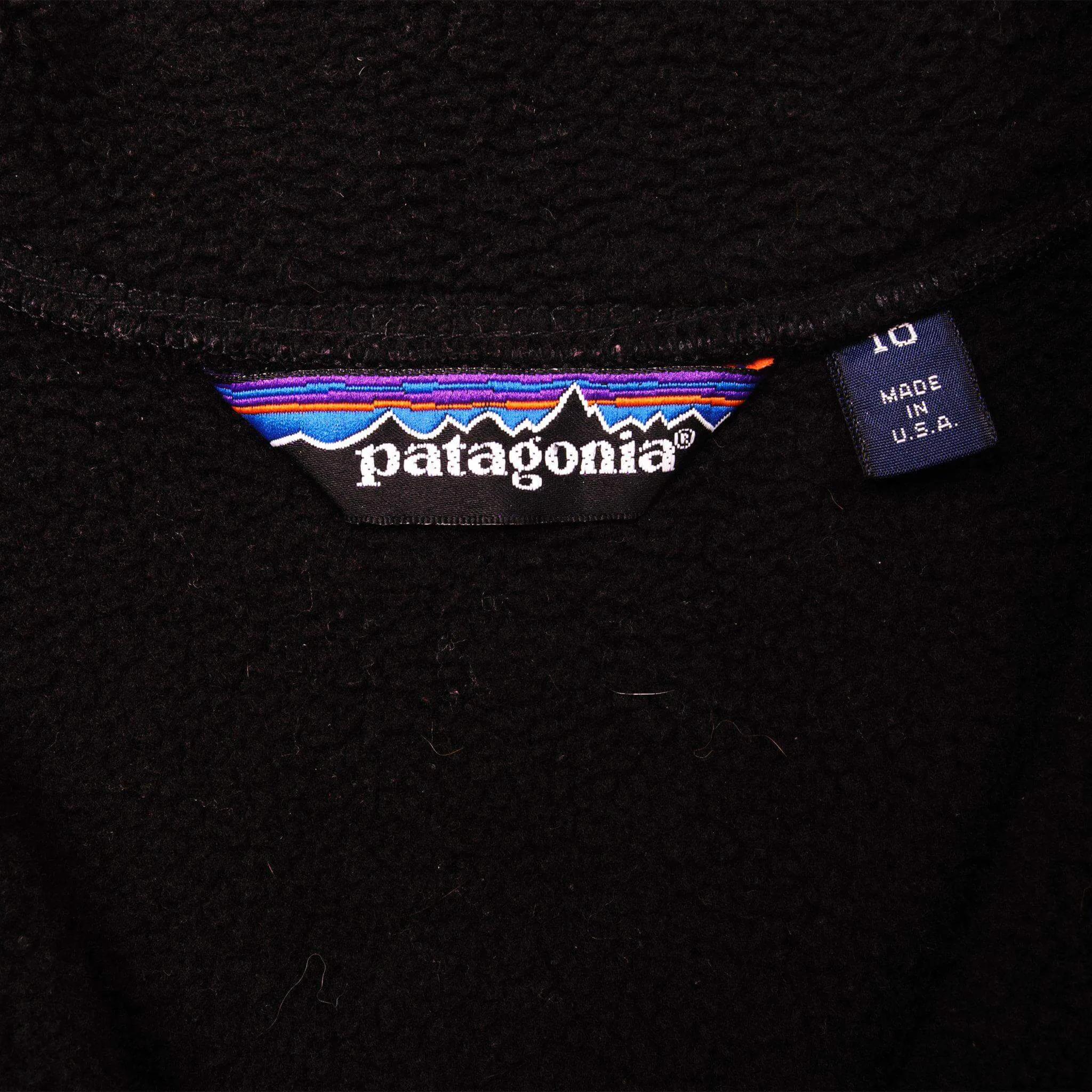 VINTAGE PATAGONIA SNAP T FLEECE PULLOVER JACKET 1990S SIZE MEDIUM MADE IN USA