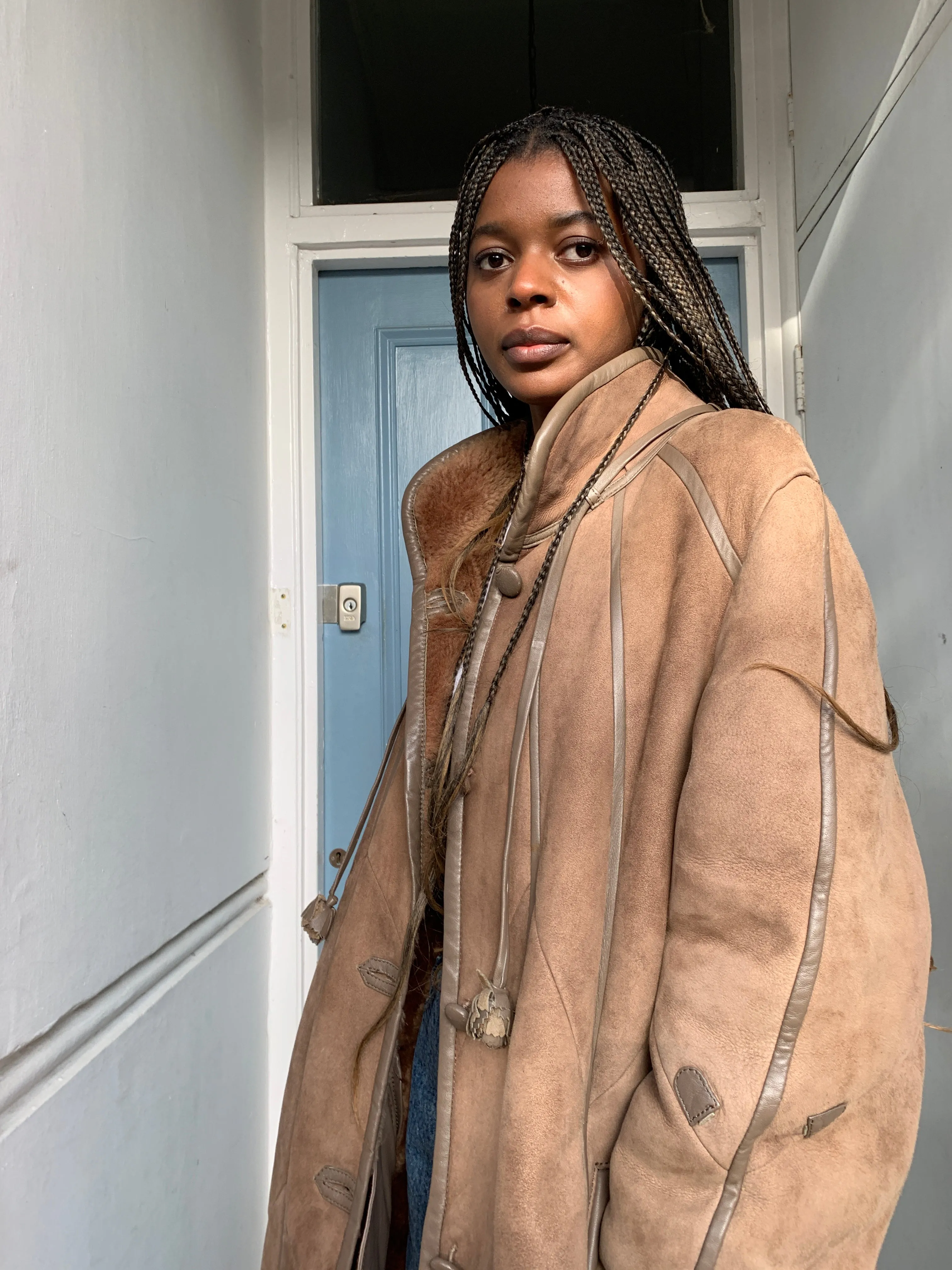 Vintage Shearling coat UK10-12