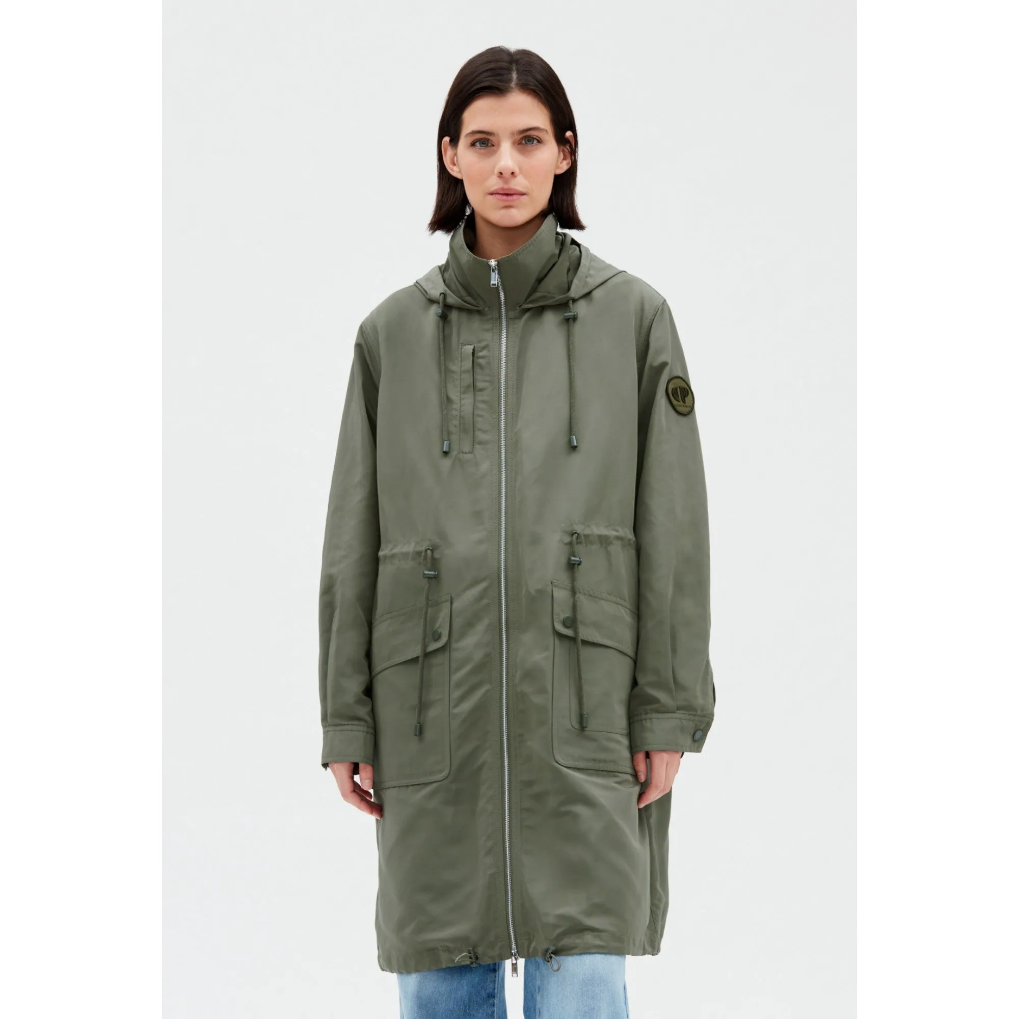 Women Khaki Parka - Khaki