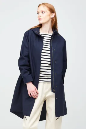 Women's Long Parka - Navy