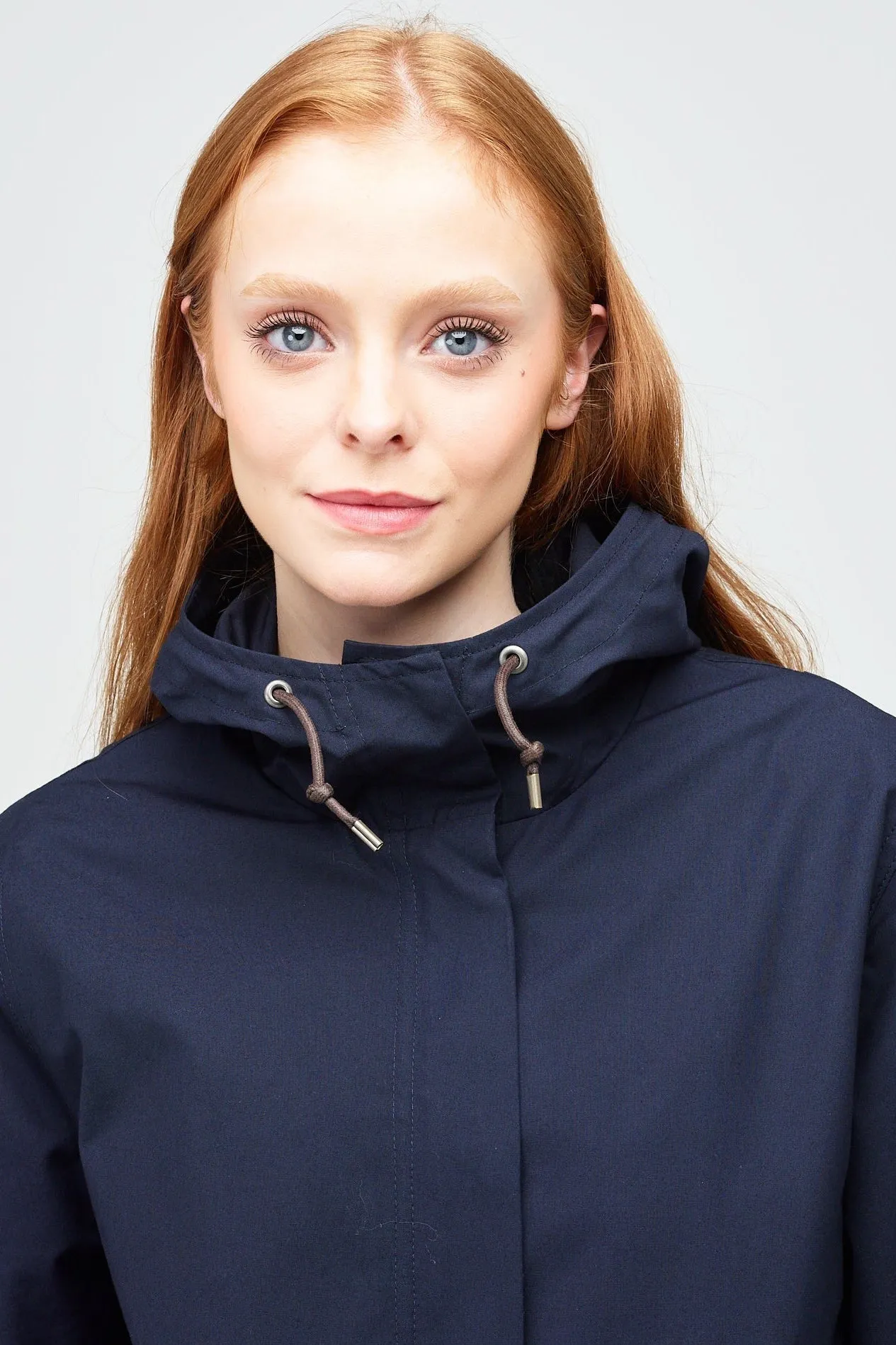 Women's Long Parka - Navy